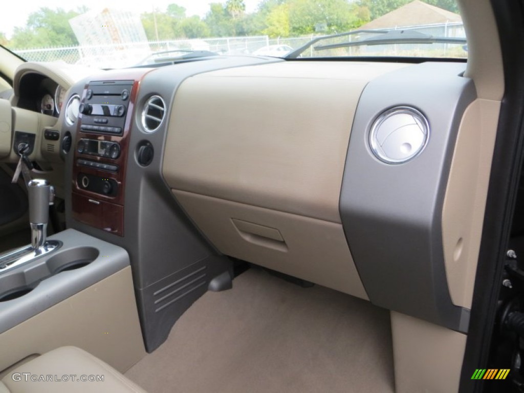 2006 F150 Lariat SuperCrew 4x4 - Dark Stone Metallic / Tan photo #24
