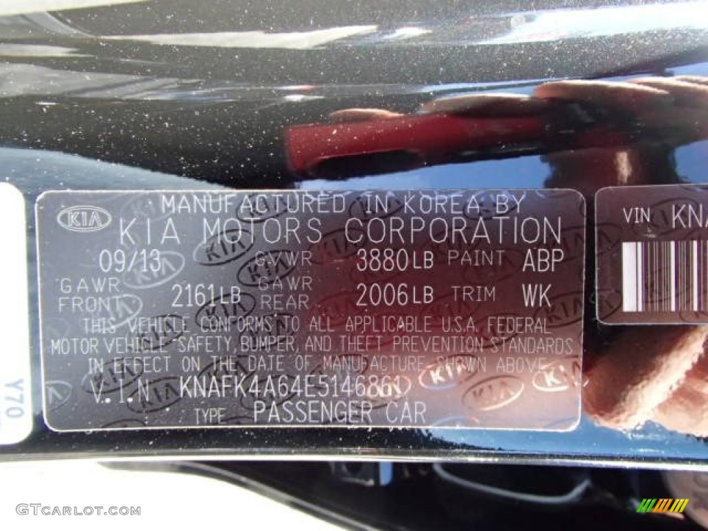 2014 Forte Color Code ABP for Aurora Black Photo #87946578