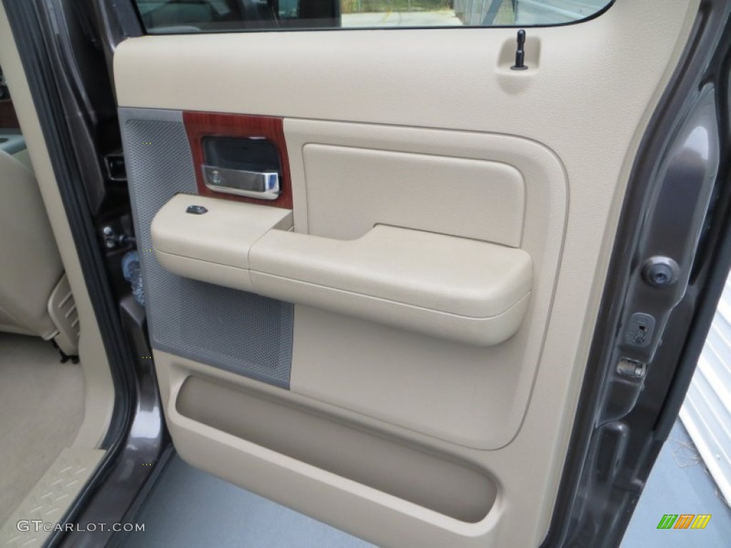 2006 F150 Lariat SuperCrew 4x4 - Dark Stone Metallic / Tan photo #26