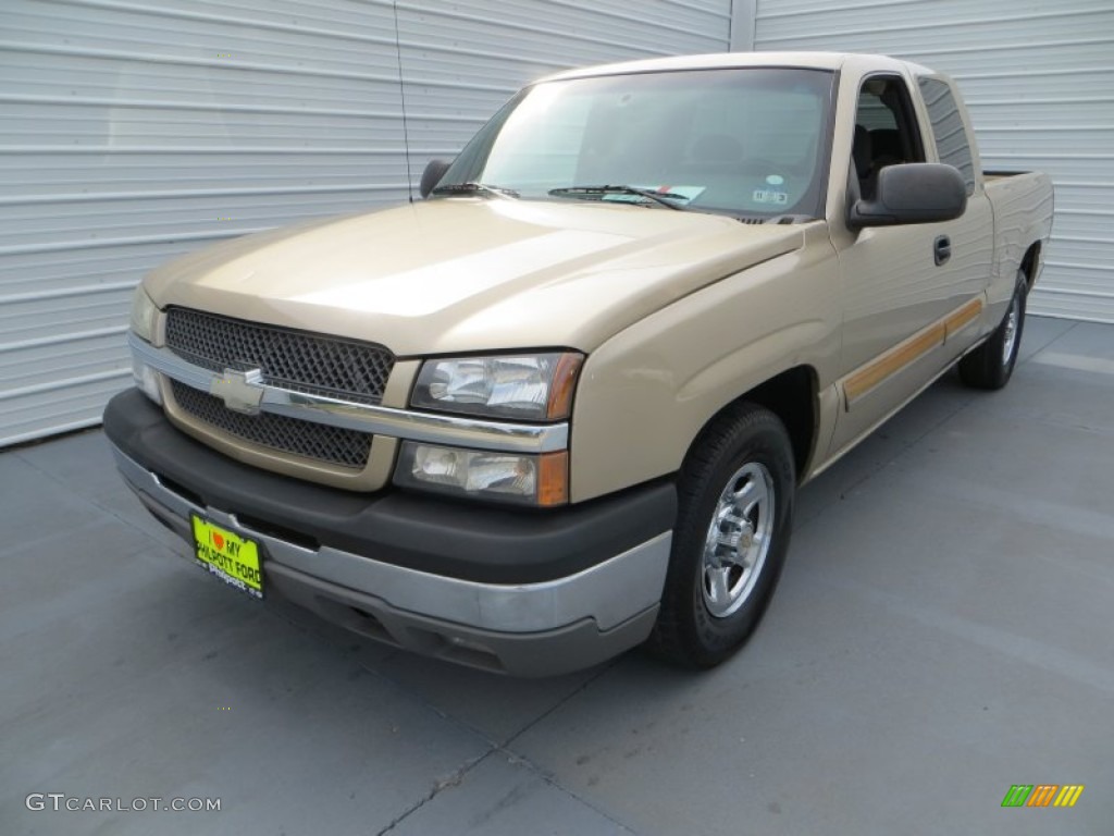 2004 Silverado 1500 LS Extended Cab - Sandstone Metallic / Dark Charcoal photo #7