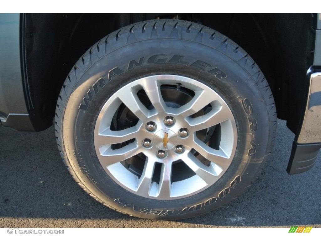 2014 Silverado 1500 LT Double Cab - Blue Granite Metallic / Jet Black photo #18