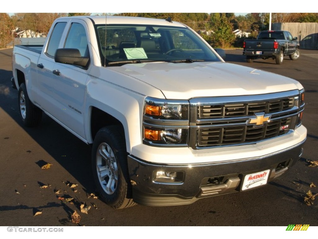 2014 Silverado 1500 LT Double Cab 4x4 - Summit White / Jet Black photo #1