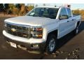 2014 Summit White Chevrolet Silverado 1500 LT Double Cab 4x4  photo #2