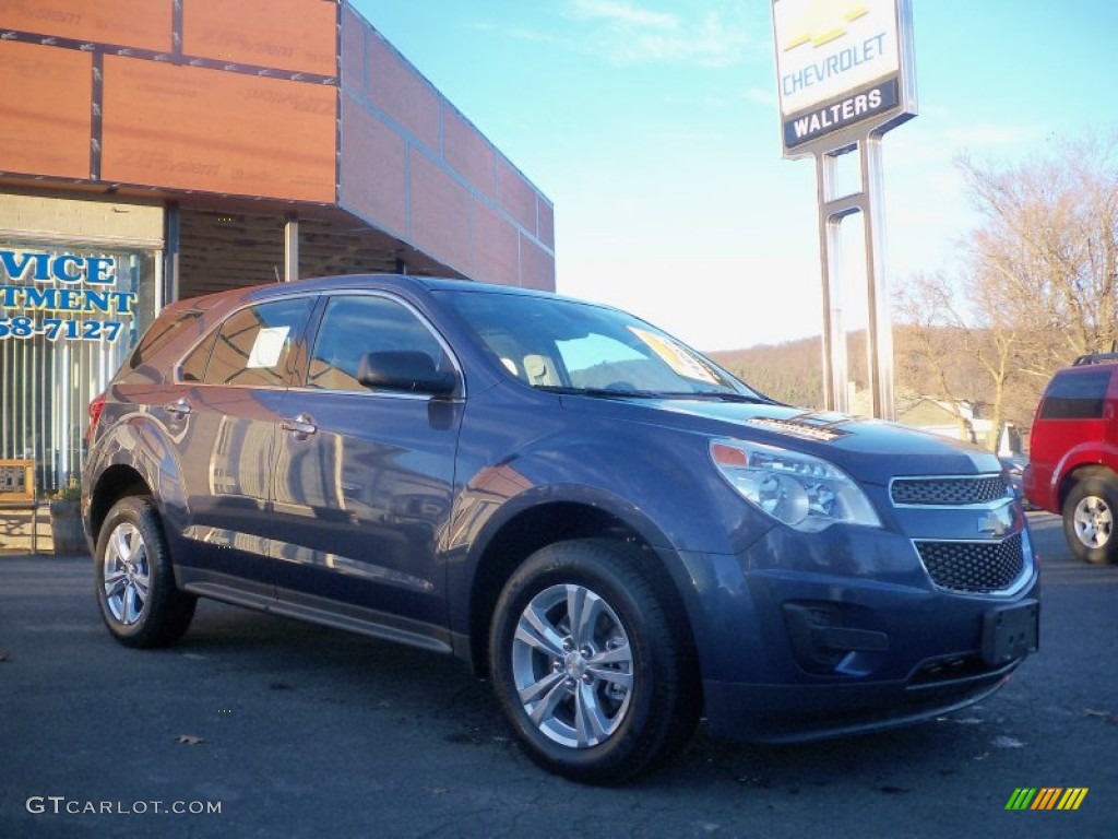 2014 Equinox LS AWD - Atlantis Blue Metallic / Jet Black photo #3