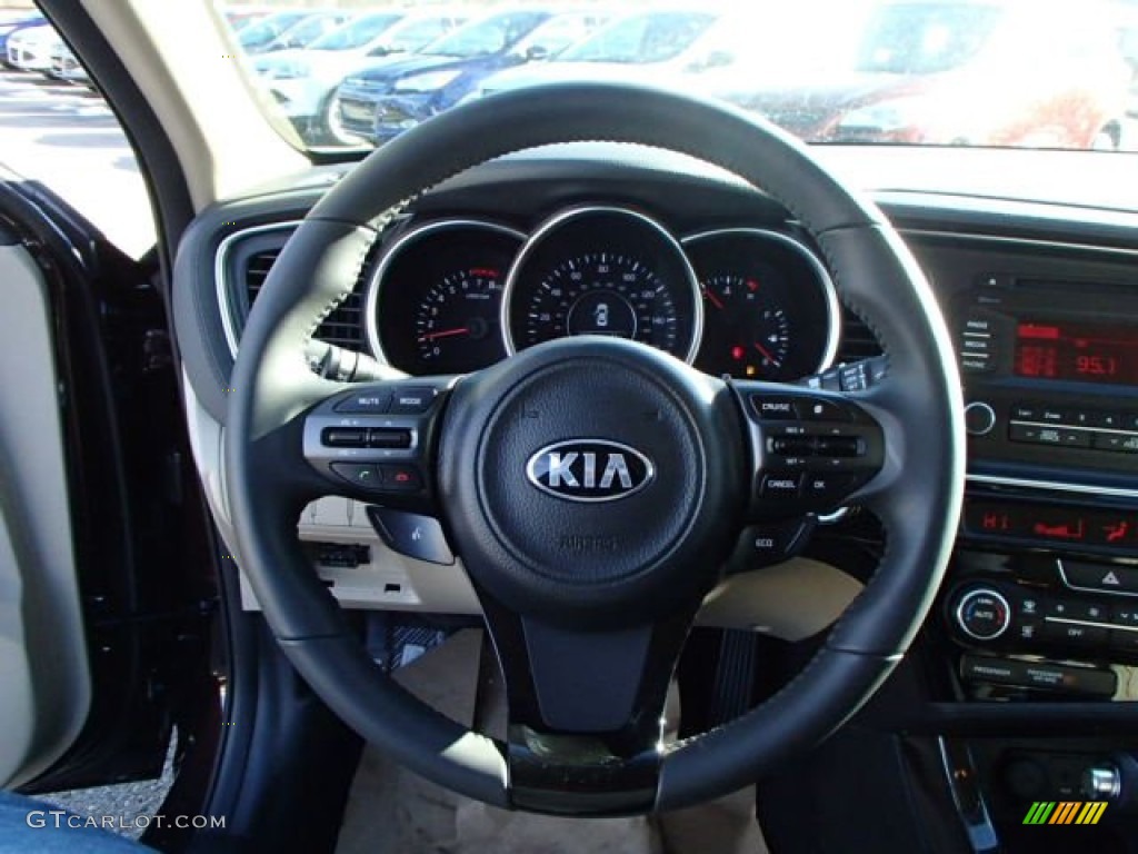 2014 Kia Optima EX Beige Steering Wheel Photo #87949434