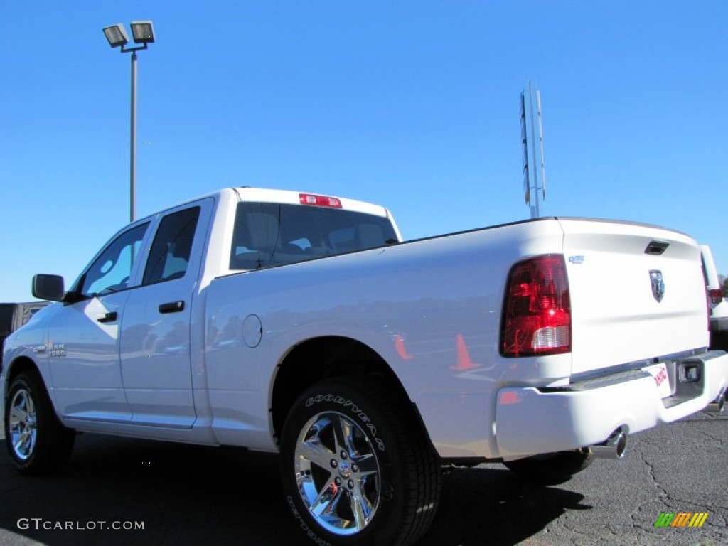 2014 1500 Express Quad Cab - Bright White / Black/Diesel Gray photo #5