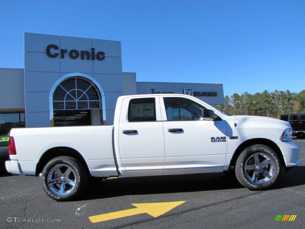 2014 1500 Express Quad Cab - Bright White / Black/Diesel Gray photo #8