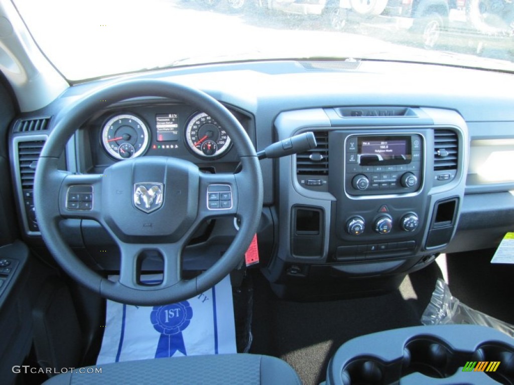 2014 1500 Express Quad Cab - Bright White / Black/Diesel Gray photo #13