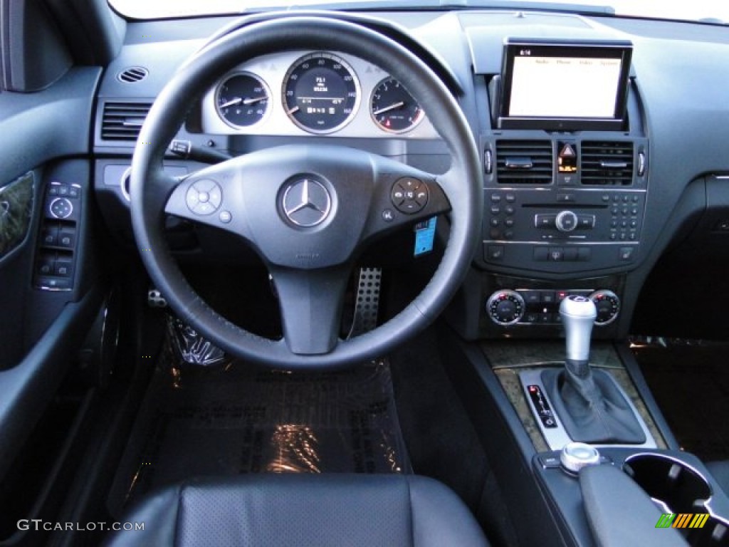2008 Mercedes-Benz C 350 Sport Black Dashboard Photo #87952659