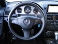 2008 Mercedes-Benz C Black Interior Steering Wheel Photo