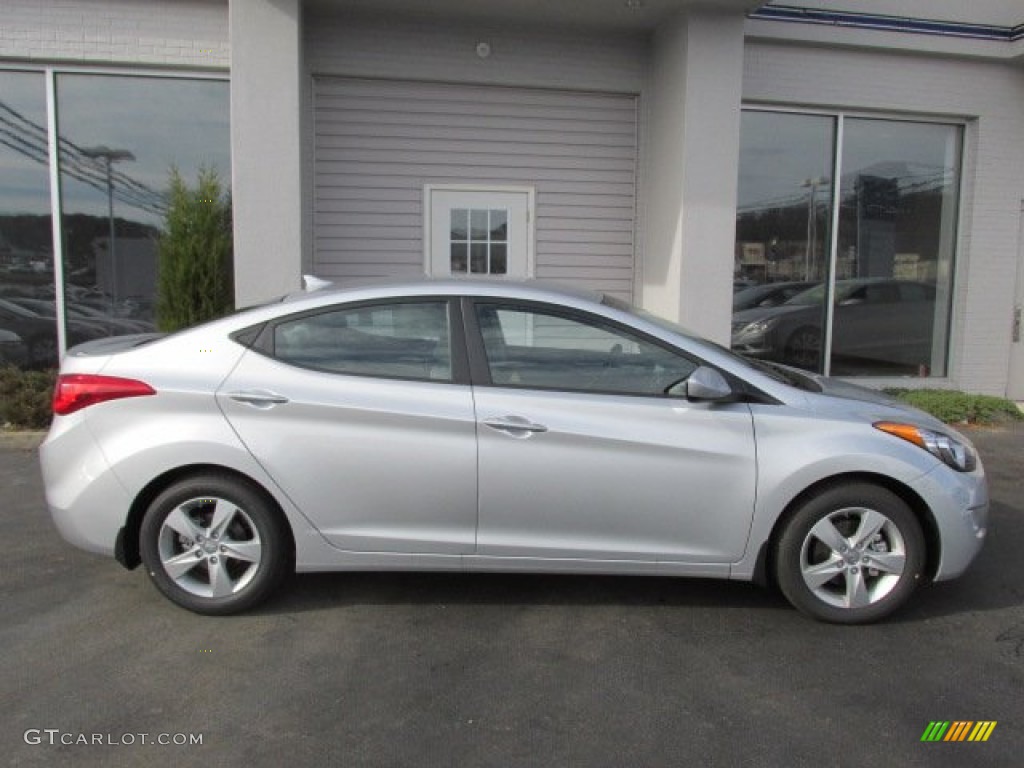 2013 Elantra GLS - Shimmering Air Silver / Gray photo #2