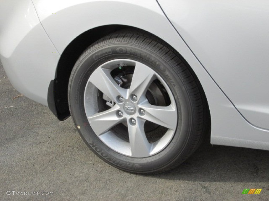 2013 Elantra GLS - Shimmering Air Silver / Gray photo #3