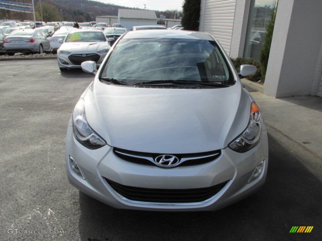2013 Elantra GLS - Shimmering Air Silver / Gray photo #4
