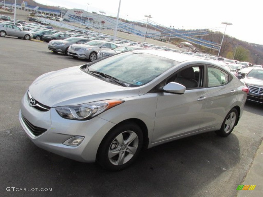 2013 Elantra GLS - Shimmering Air Silver / Gray photo #5