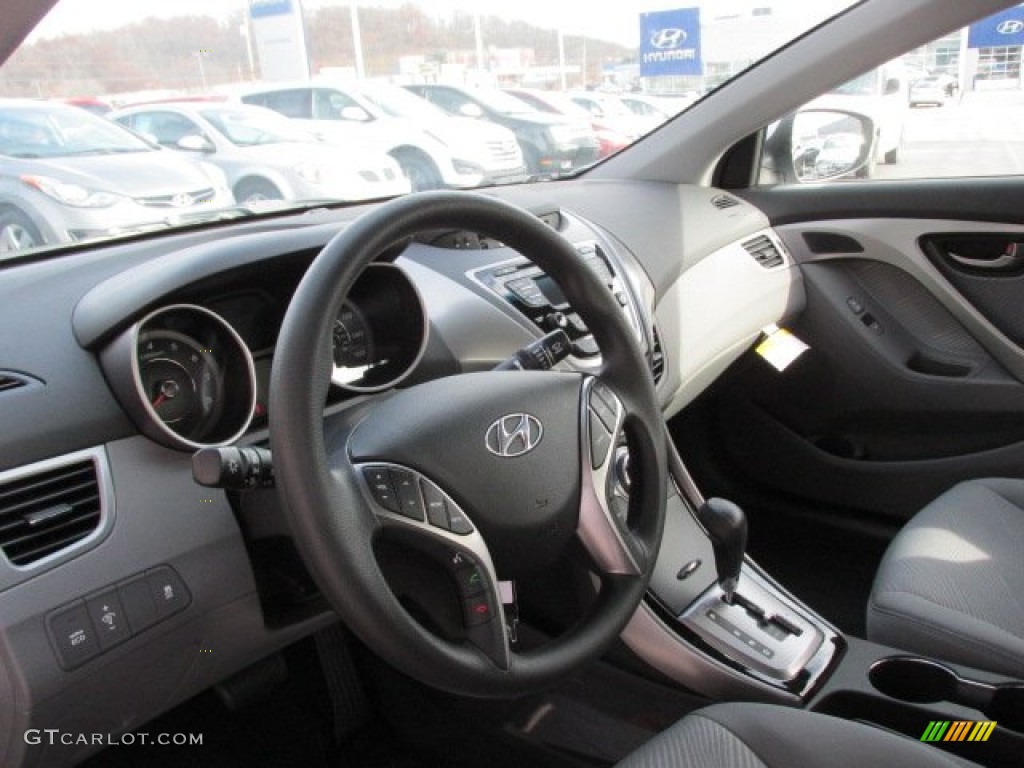 2013 Elantra GLS - Shimmering Air Silver / Gray photo #7