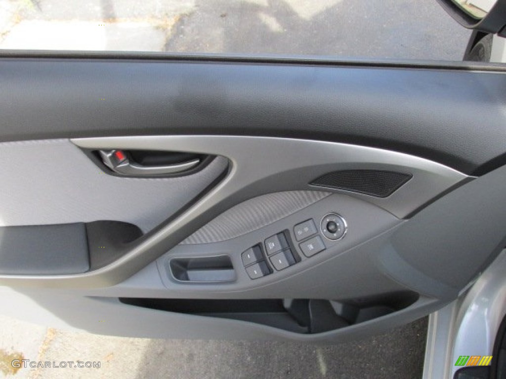 2013 Elantra GLS - Shimmering Air Silver / Gray photo #8