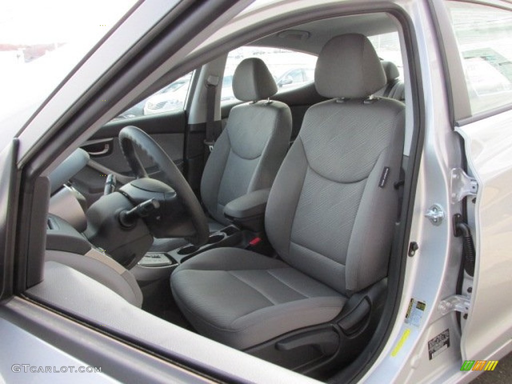 2013 Elantra GLS - Shimmering Air Silver / Gray photo #9