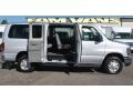 2013 Ingot Silver Metallic Ford E Series Van E350 XLT Passenger  photo #3