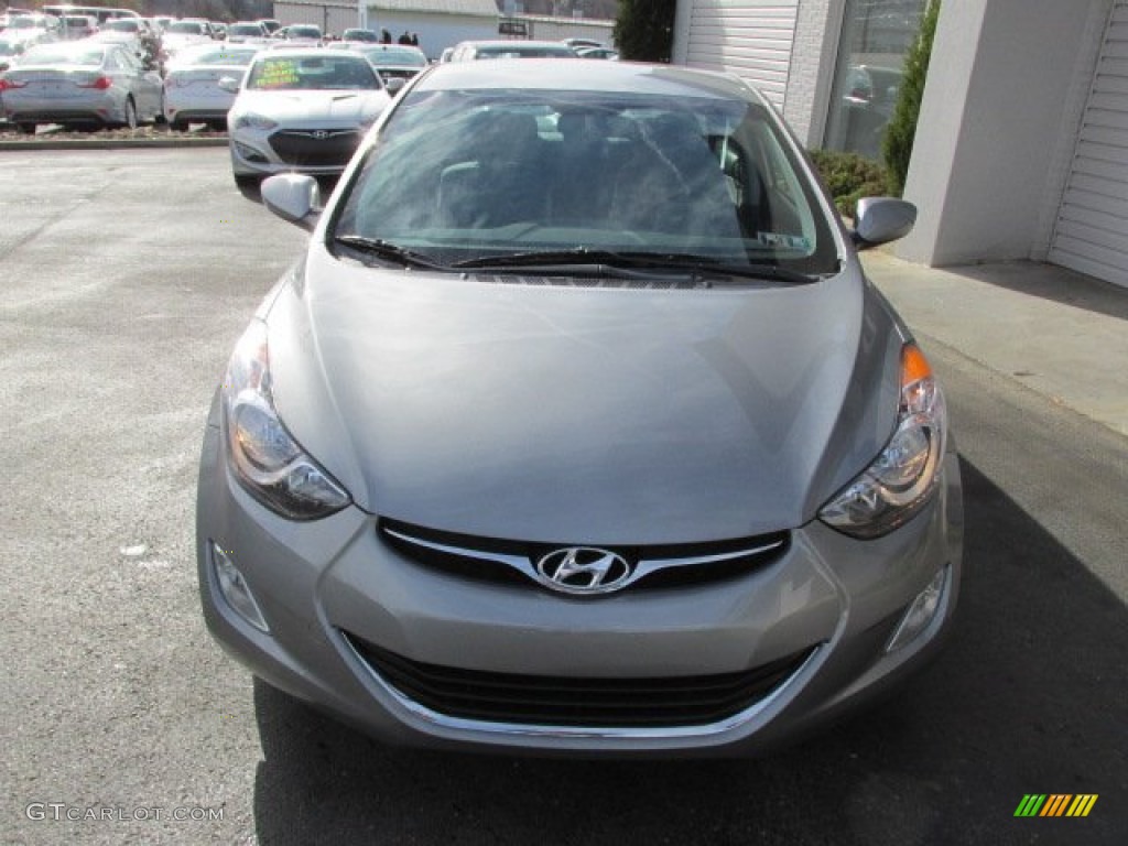 2013 Elantra GLS - Titanium Gray Metallic / Gray photo #4