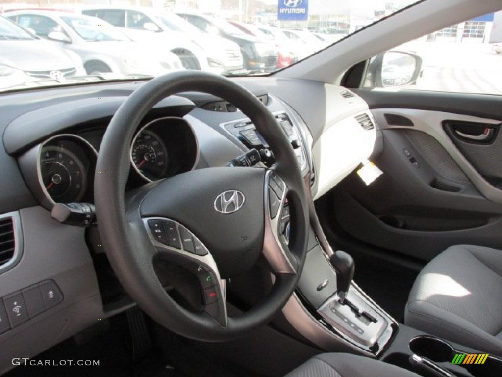 2013 Elantra GLS - Titanium Gray Metallic / Gray photo #7