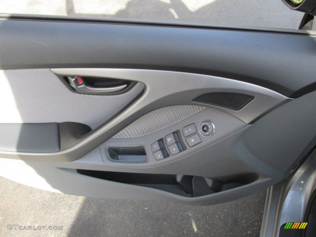 2013 Elantra GLS - Titanium Gray Metallic / Gray photo #8