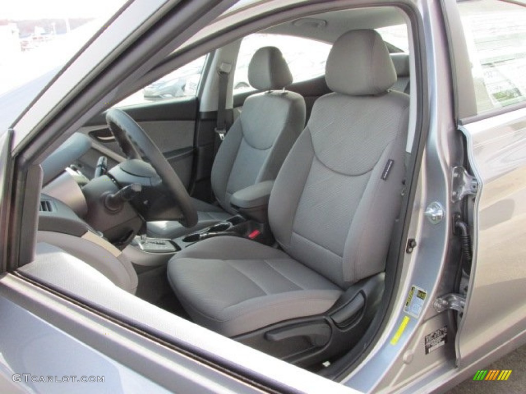 2013 Elantra GLS - Titanium Gray Metallic / Gray photo #9