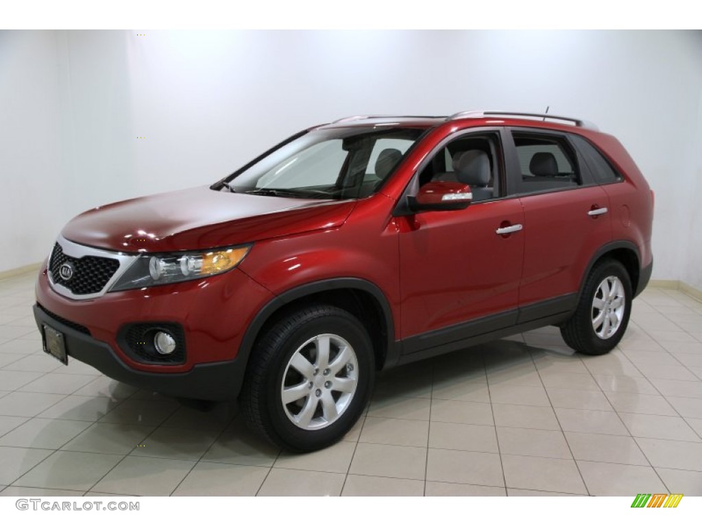 2011 Sorento LX - Spicy Red / Gray photo #3