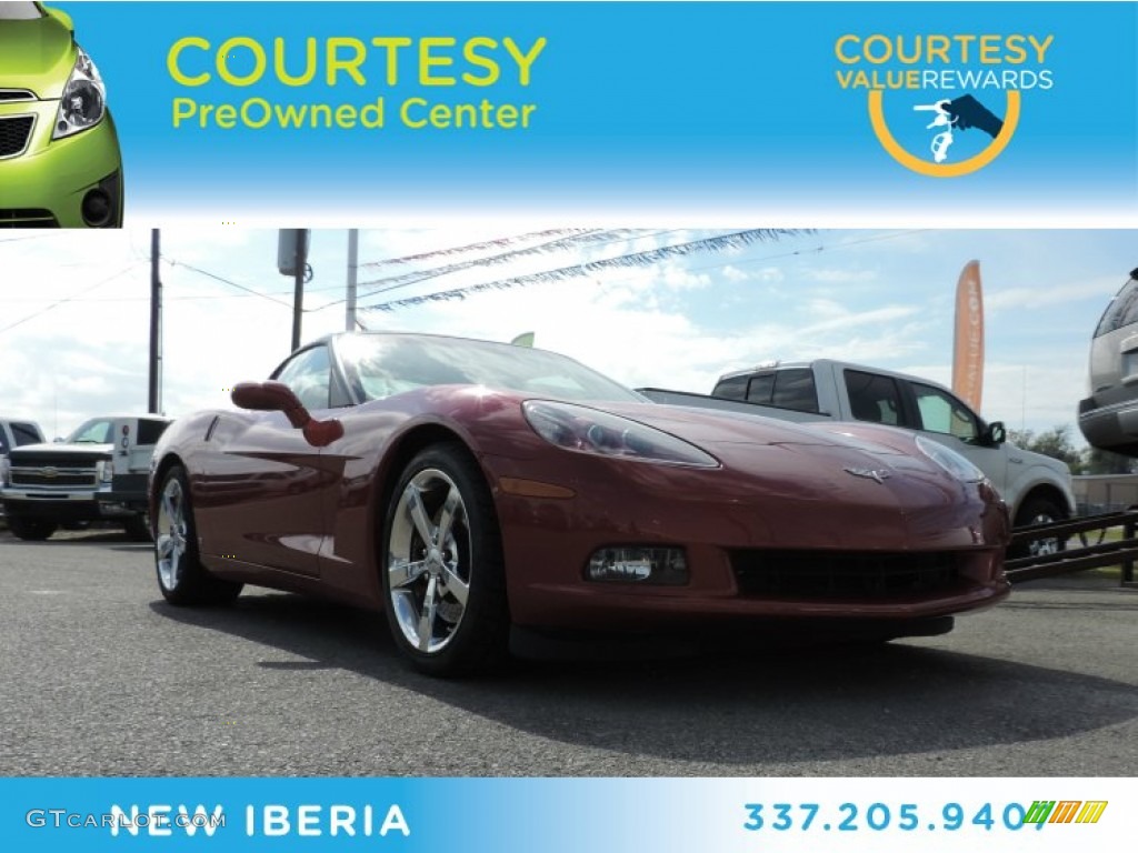 2008 Corvette Coupe - Crystal Red Metallic / Ebony photo #1