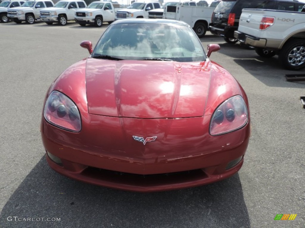 2008 Corvette Coupe - Crystal Red Metallic / Ebony photo #2