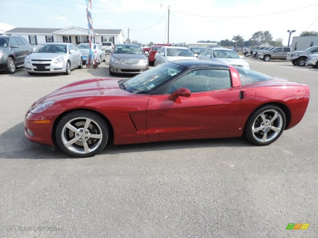 2008 Corvette Coupe - Crystal Red Metallic / Ebony photo #5