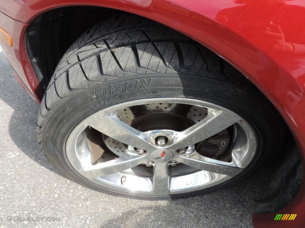 2008 Corvette Coupe - Crystal Red Metallic / Ebony photo #22