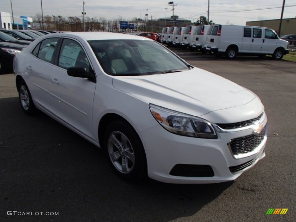 2014 Malibu LS - Summit White / Jet Black photo #3