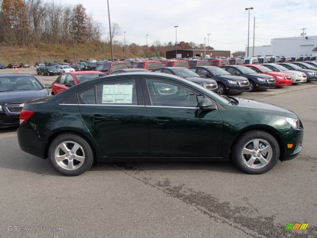 2014 Cruze LT - Rainforest Green Metallic / Jet Black photo #4
