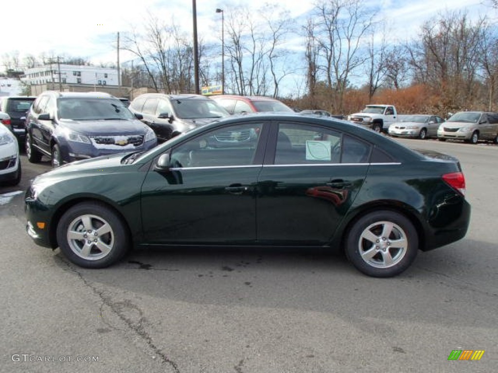 2014 Cruze LT - Rainforest Green Metallic / Jet Black photo #8