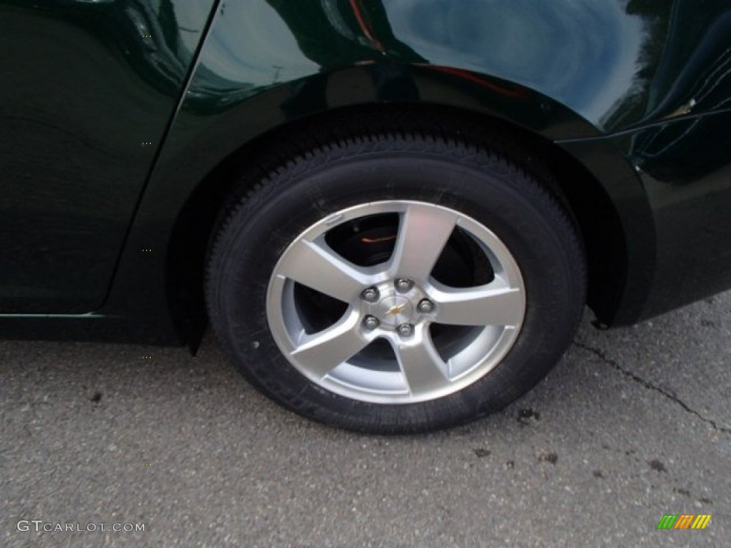 2014 Cruze LT - Rainforest Green Metallic / Jet Black photo #9