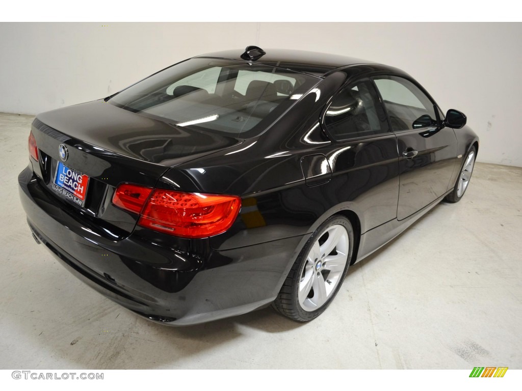2011 3 Series 328i Coupe - Jet Black / Black photo #5