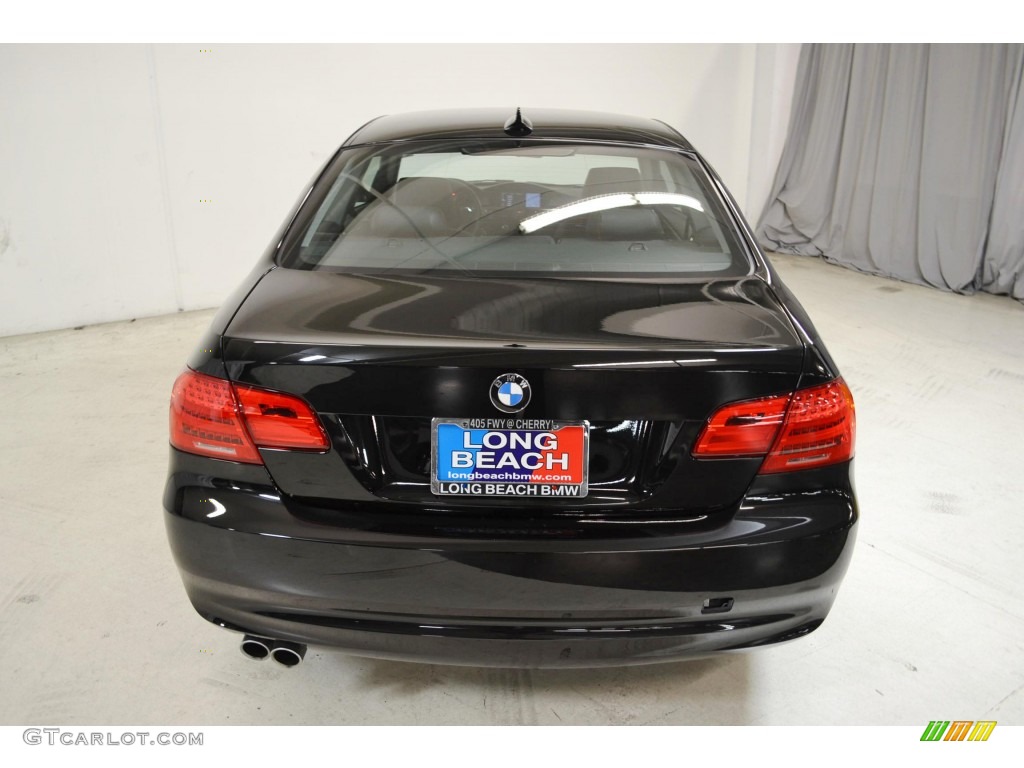2011 3 Series 328i Coupe - Jet Black / Black photo #6