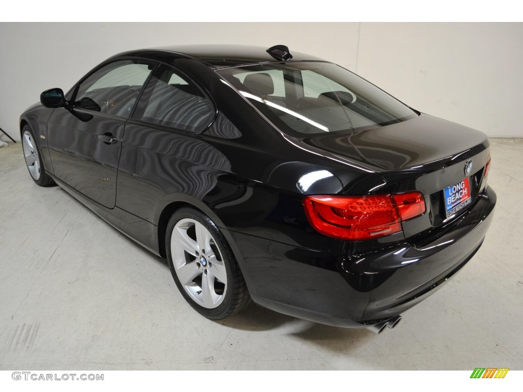 2011 3 Series 328i Coupe - Jet Black / Black photo #7