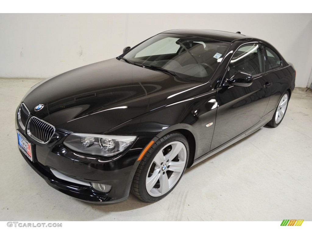 2011 3 Series 328i Coupe - Jet Black / Black photo #8