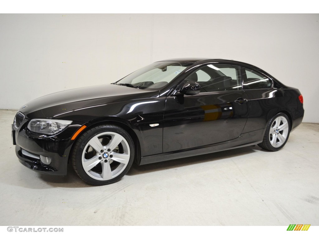 2011 3 Series 328i Coupe - Jet Black / Black photo #9