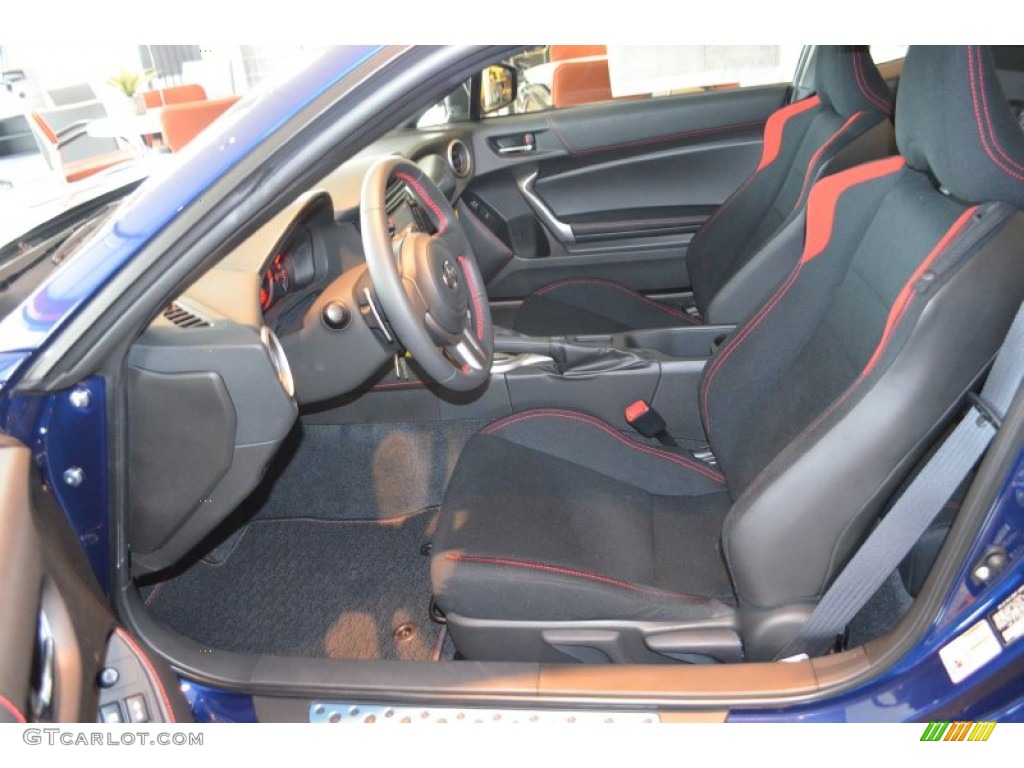 Black/Red Accents Interior 2014 Scion FR-S Standard FR-S Model Photo #87959421