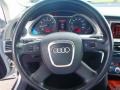 2007 Audi A6 Ebony Interior Steering Wheel Photo