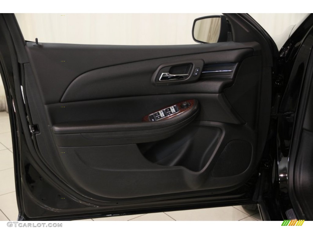 2013 Chevrolet Malibu LTZ Jet Black Door Panel Photo #87959598
