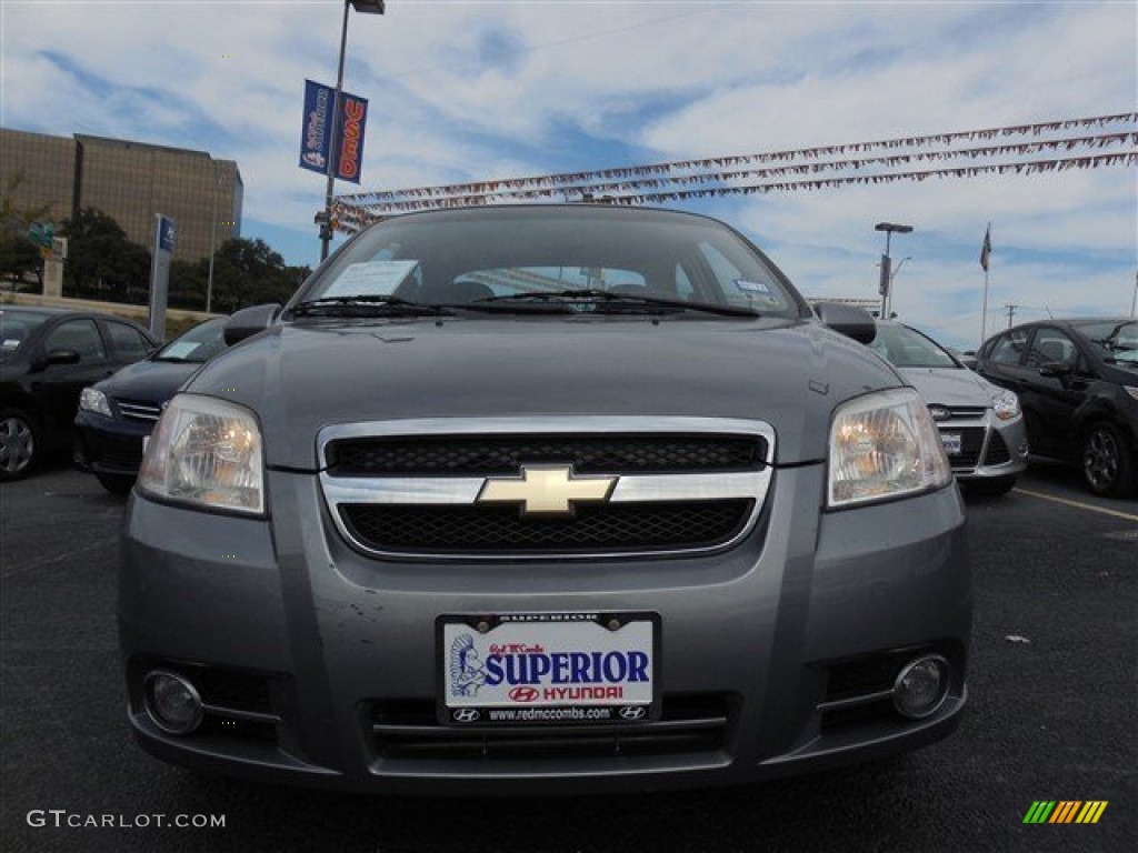 2008 Aveo LT Sedan - Medium Gray Metallic / Charcoal photo #3