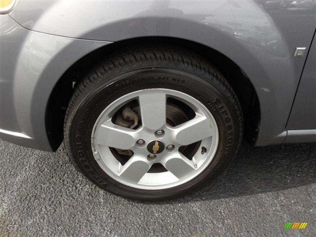 2008 Aveo LT Sedan - Medium Gray Metallic / Charcoal photo #5