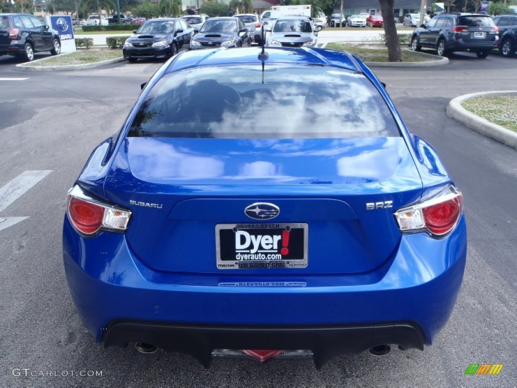 2014 BRZ Premium - WR Blue Pearl / Black photo #4