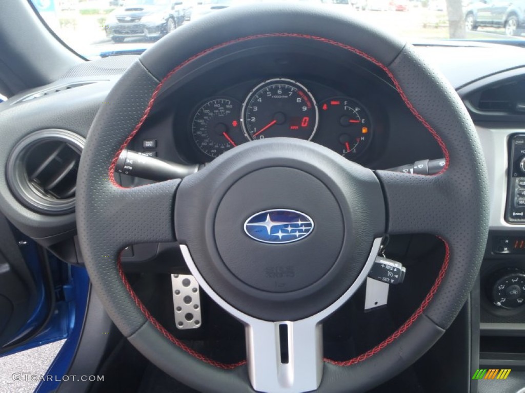 2014 Subaru BRZ Premium Black Steering Wheel Photo #87960540