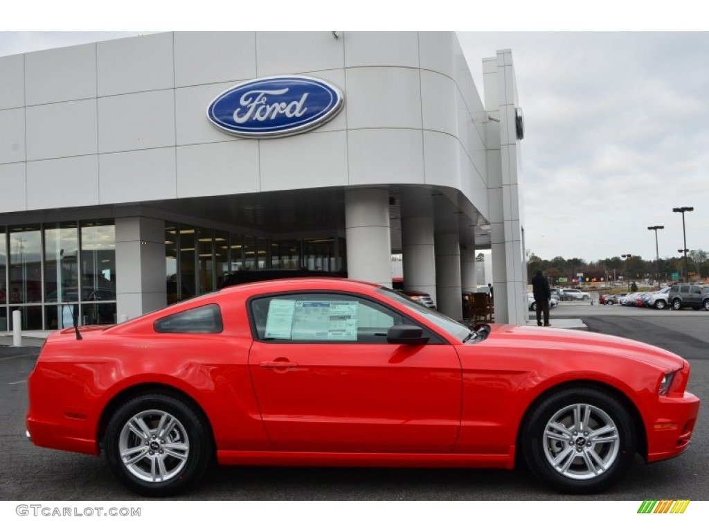 2014 Mustang V6 Coupe - Race Red / Charcoal Black photo #2