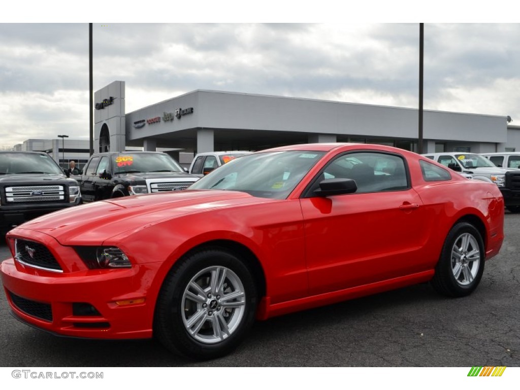 2014 Mustang V6 Coupe - Race Red / Charcoal Black photo #3