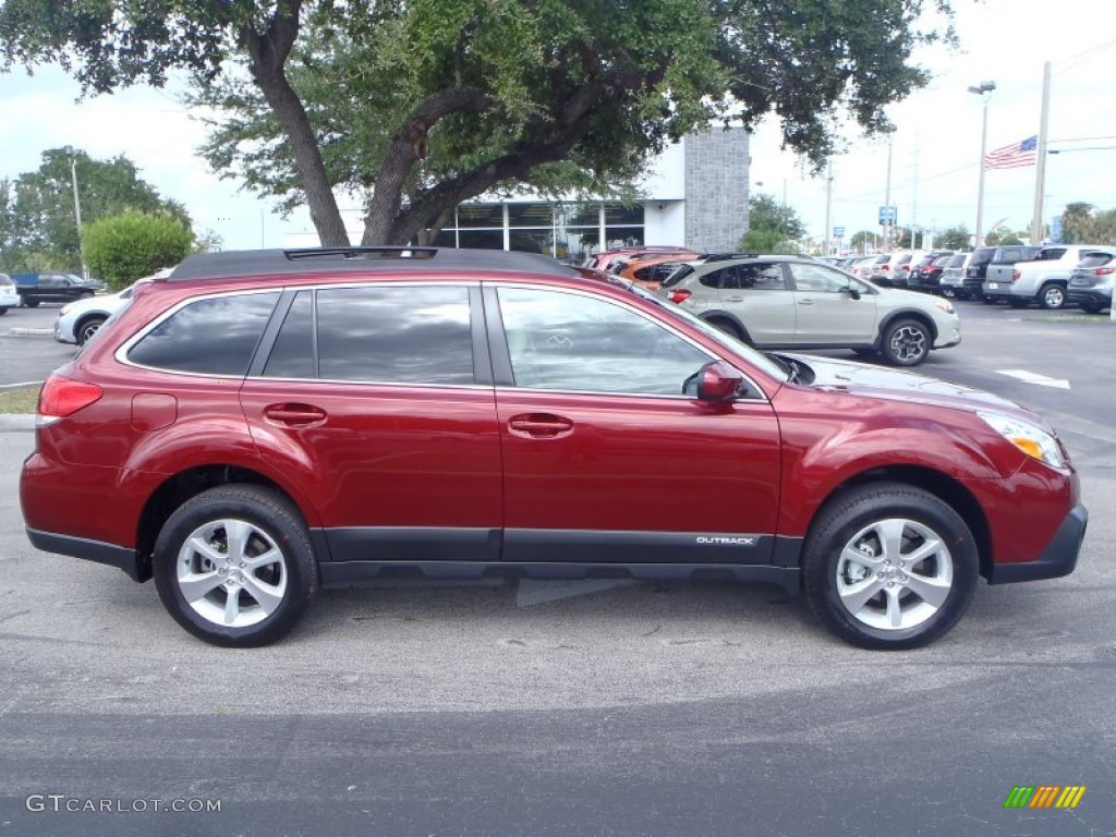 2014 Outback 2.5i Limited - Venetian Red Pearl / Ivory photo #6